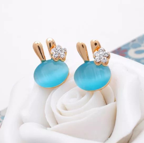 療癒系可愛兔子三角耳夾｜無耳洞可戴・氣質日常耳環