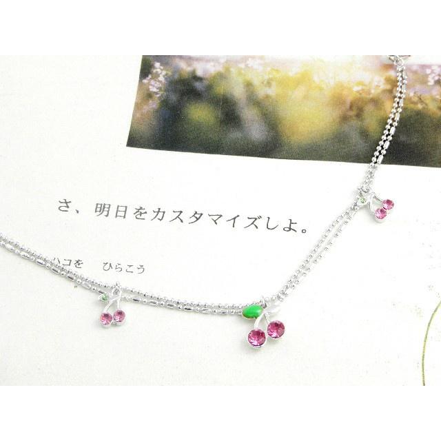 【Alisa 韓國飾品】現貨🍀2092835甜美櫻桃閃鑽腳鍊  飾品批發