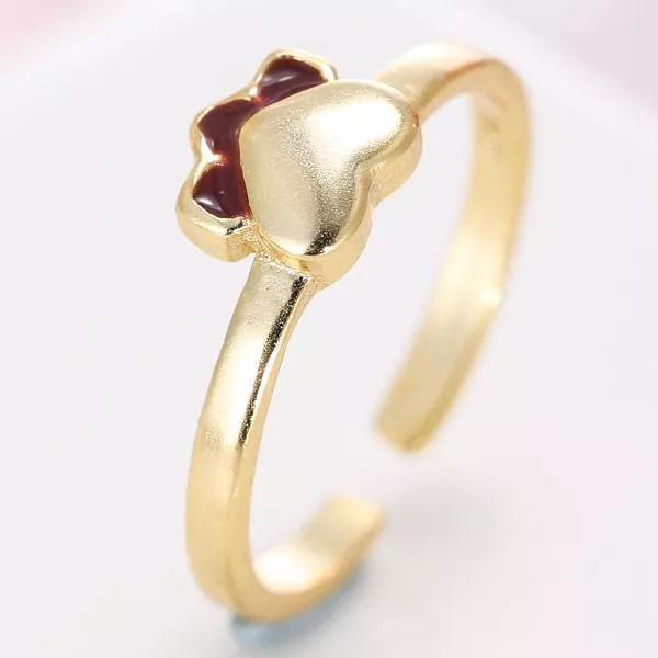 戒指-可愛小喵 趣味貓掌開口戒尾戒2色可選