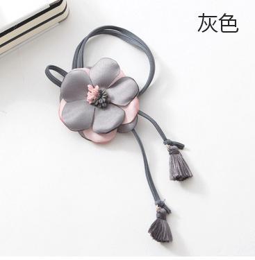 【超值髮飾29】冬季花戀 浪漫月季花流蘇髮束圈