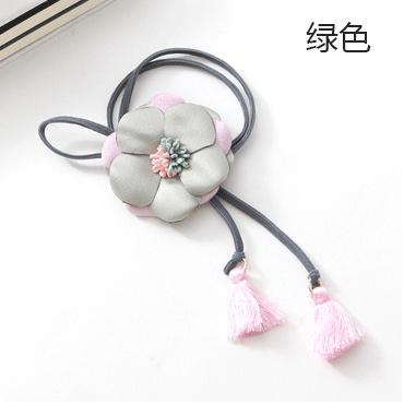 【超值髮飾29】冬季花戀 浪漫月季花流蘇髮束圈