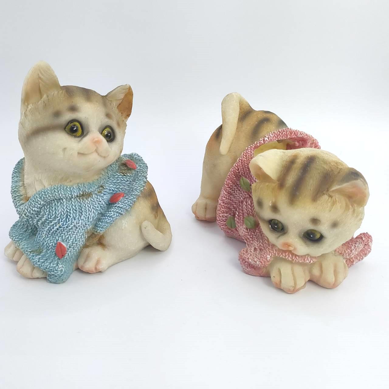居家生活-穿毛衣的小貓撲滿存錢筒