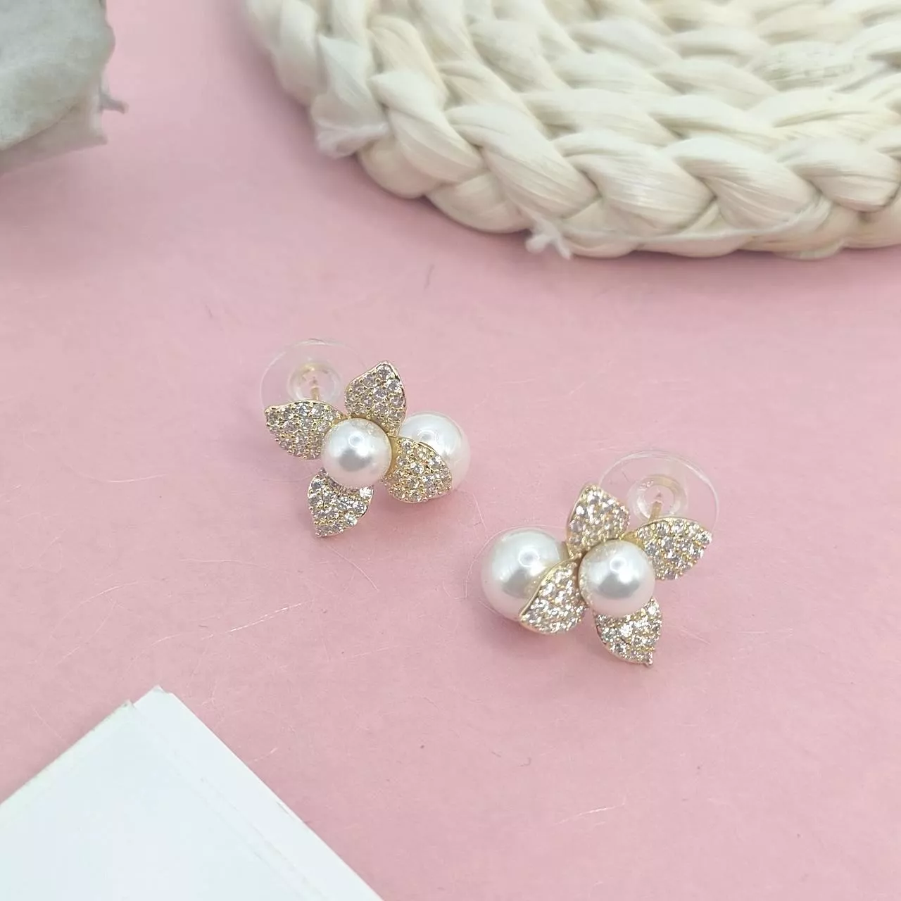 珍珠幸運草耳環｜甜美氣質款