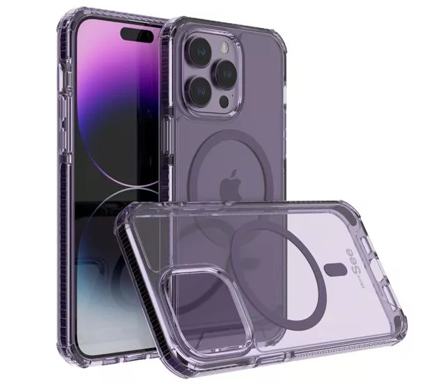 晶鑽磁吸【 iPhone14系列】紫の水晶