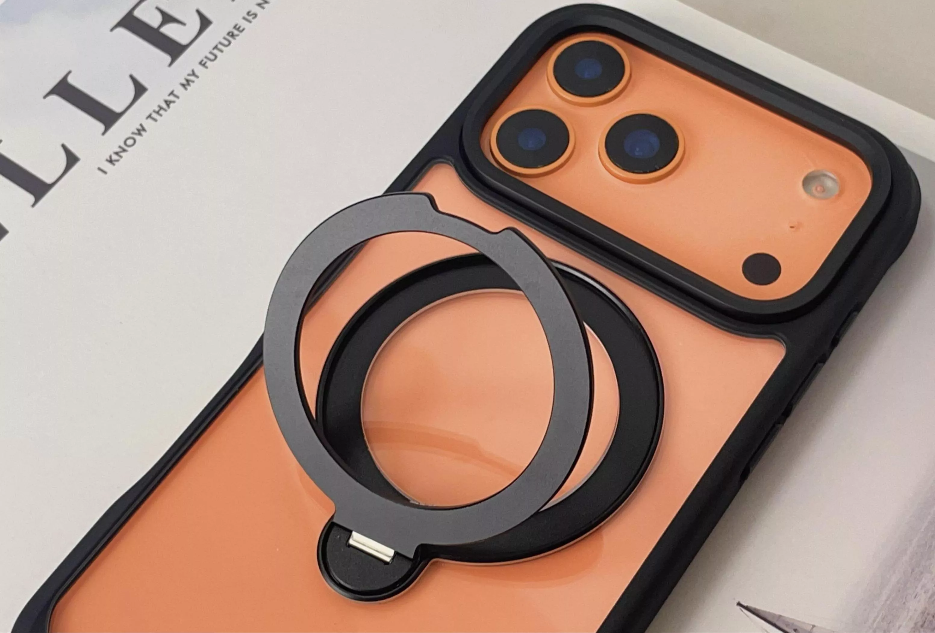 無極Pro 360°透明支架磁吸【iPhone17系列】石墨の黑