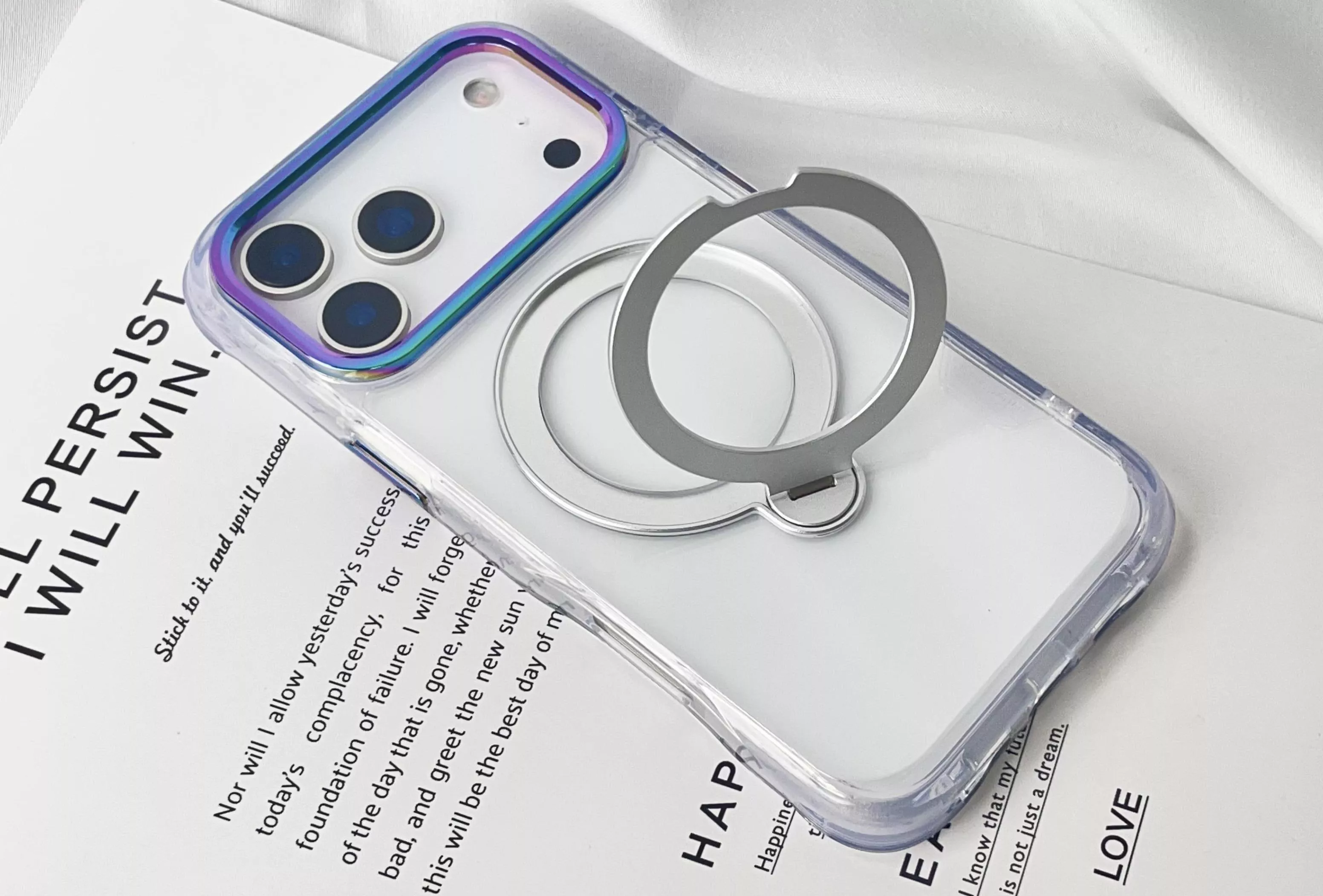 無極Pro 360°透明支架磁吸【iPhone17系列】絢麗の彩