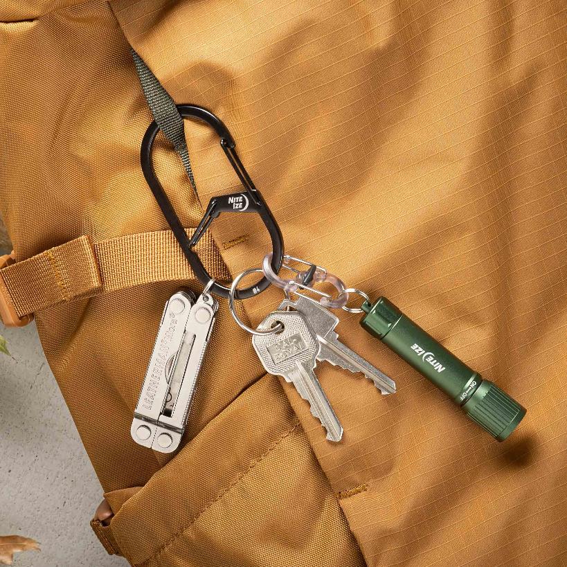 ㊣~所羅門裝備網~㊣ NITEIZE G-SERIES™ DUAL CHAMBER CARABINER 不鏽鋼雙口登山扣