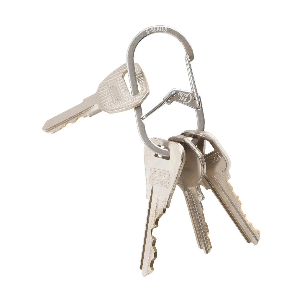 ㊣~所羅門裝備網~㊣ NITEIZE G-SERIES™ DUAL CHAMBER CARABINER 不鏽鋼雙口登山扣
