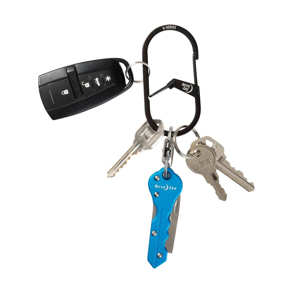 ㊣~所羅門裝備網~㊣ NITEIZE G-SERIES™ DUAL CHAMBER CARABINER 不鏽鋼雙口登山扣