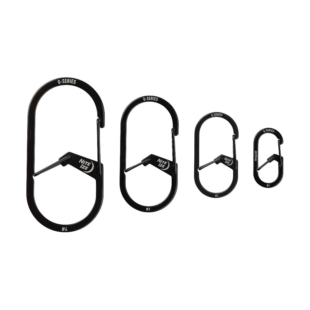 ㊣~所羅門裝備網~㊣ NITEIZE G-SERIES™ DUAL CHAMBER CARABINER 不鏽鋼雙口登山扣
