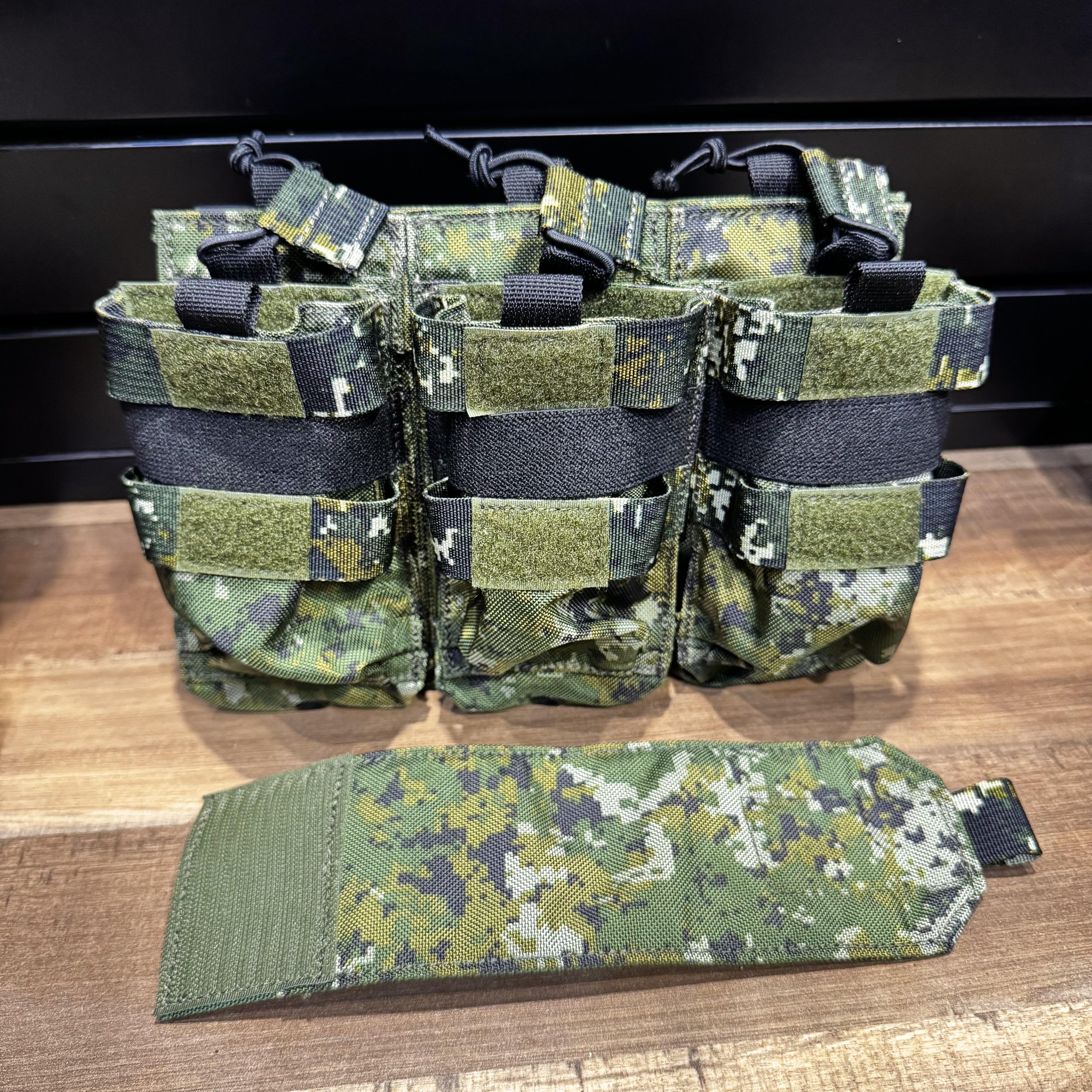 所羅門戶外用品：所羅門國軍迷彩6聯步槍彈匣袋警用裝備/警察裝備/彈夾