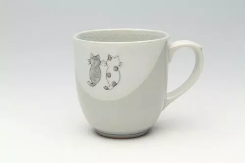 日本製 貓咪 陶瓷 馬克杯