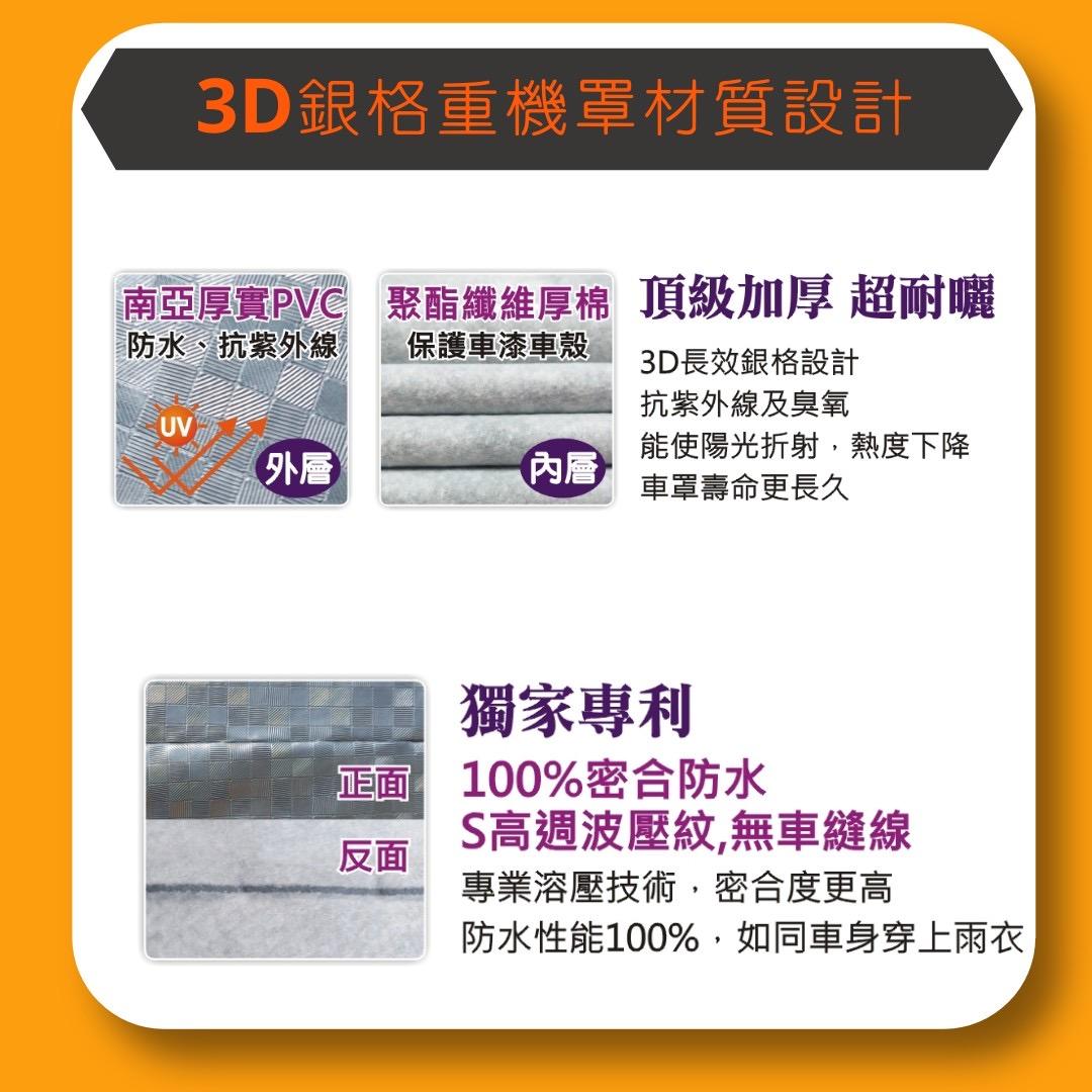 【蓋方便】3D銀格（L號）南亞雙層防水抗UV台製重機車罩《HONDA》X-ADV+擋風鏡/後照鏡