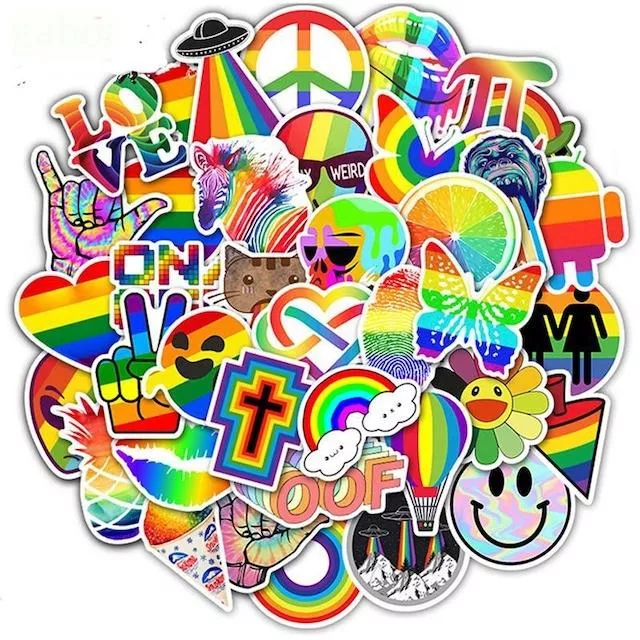 【SATIVA】彩虹 貼紙 Rainbow Stickers 5張入 現貨 【SATIVA】彩虹 貼紙 Rainbow Stickers 5張入 現貨