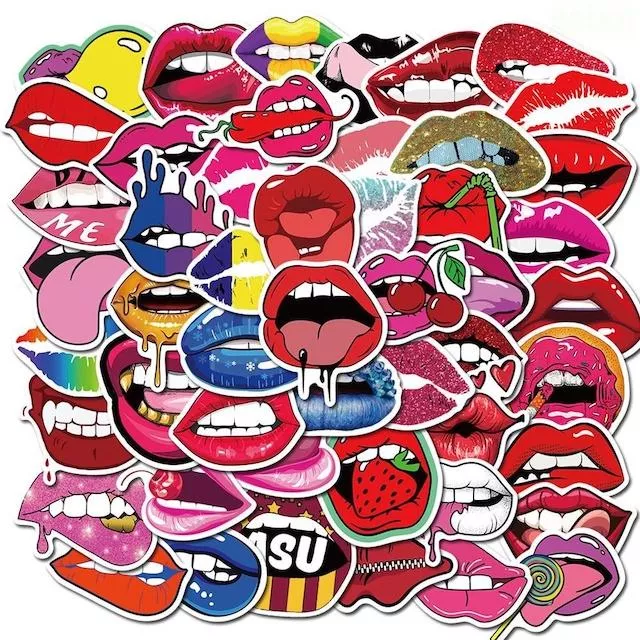 【SATIVA】嘴唇 貼紙 Lips Stickers 5張入 現貨 【SATIVA】嘴唇 貼紙 Lips Stickers 5張入 現貨