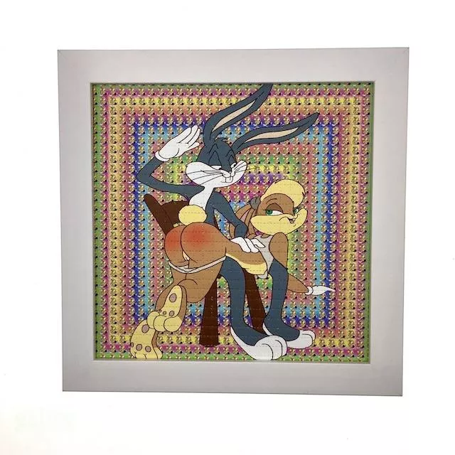 【SATIVA】吃錯藥藝術相框 Blotter,Bugs Bunny 兔寶寶 打屁股 迷幻 郵票 LSD 419 【SATIVA】吃錯藥藝術相框 Blotter,Bugs Bunny 兔寶寶 打屁股 迷幻 郵票 LSD 419