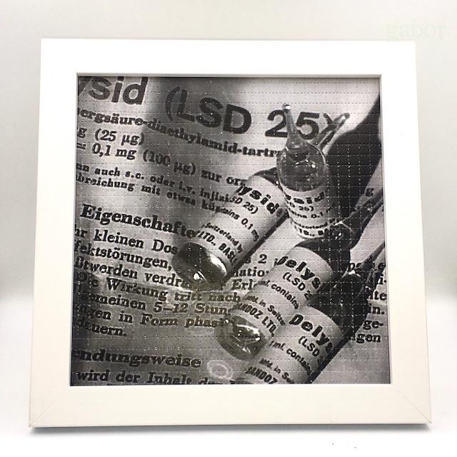 【SATIVA】吃錯藥藝術相框 Blotter Delysid Sandoz 德國版 迷幻 郵票 LSD 419