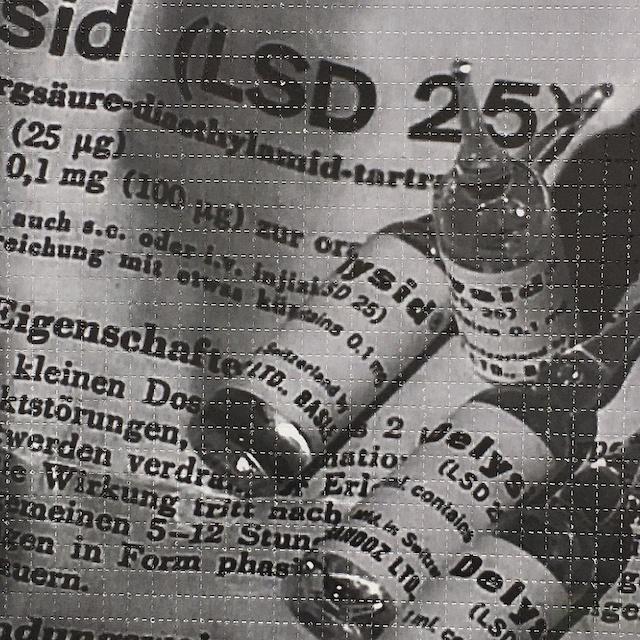 【SATIVA】吃錯藥藝術相框 Blotter Delysid Sandoz 德國版 迷幻 郵票 LSD 419