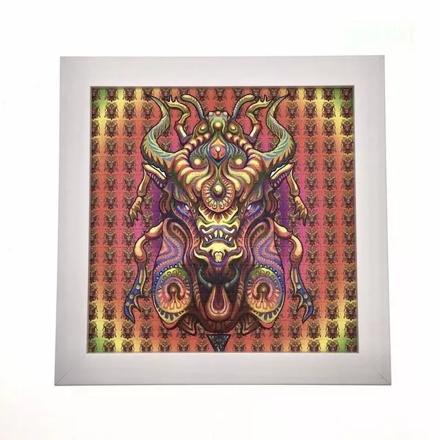 【SATIVA】吃錯藥藝術相框 Blotter,聖甲蟲 Scarab 奇幻華麗 迷幻 郵票 LSD 419 【SATIVA】吃錯藥藝術相框 Blotter,聖甲蟲 Scarab 奇幻華麗 迷幻 郵票 LSD 419