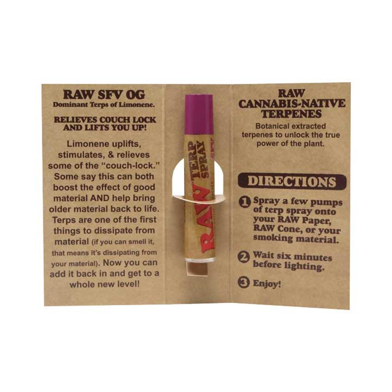 RAW 萜烯 精油噴霧 5mL Terp Spray CD+ Cannabis-Native Terpenes