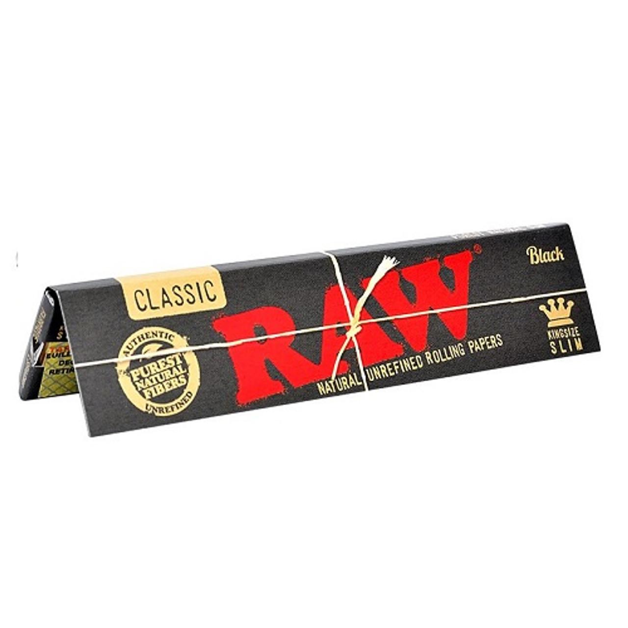 Raw 特薄 手捲紙 長版 Classic Black Kingsize Slim Unrefined Rolling Papers