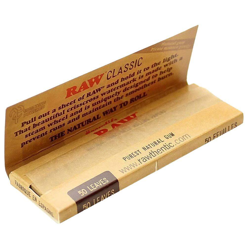 Raw 原木漿 手捲紙 短版 Classic Unrefined 1¼ Rolling Papers