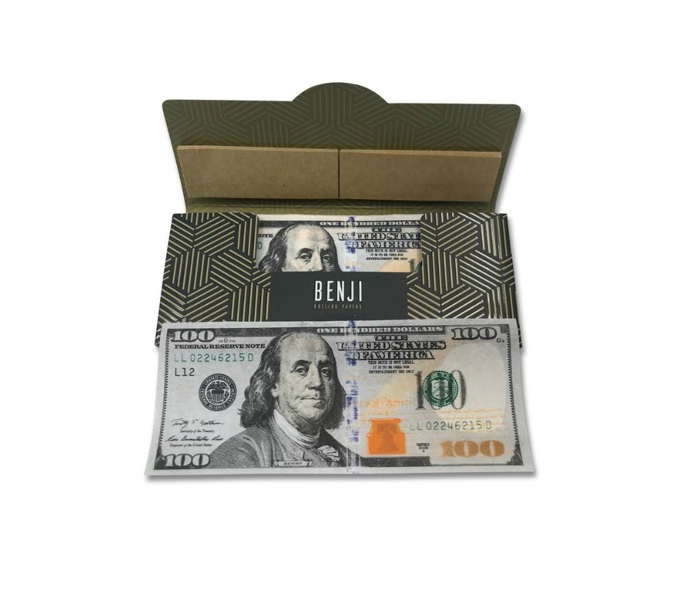 Benji 美鈔紙 手捲紙 附濾嘴 長版 $100 Dollar Kingsize Slim Rolling Papers