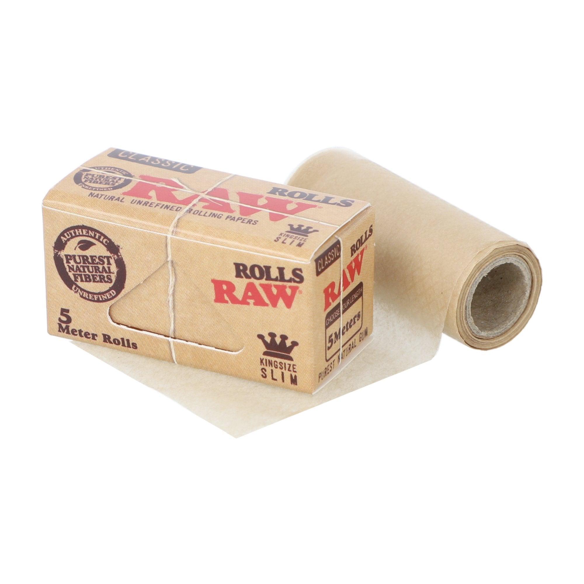 Raw 原木漿 手捲紙筒 5公尺 Classic Kingsize Slim Rolling Paper Roll 5M