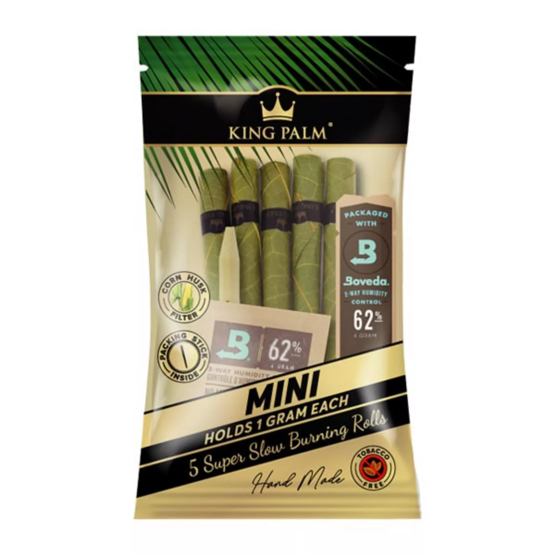 King Palm 原葉預捲 預捲紙管 5入 迷你捲 King Palm Mini Pre-rolled Cones 5pk