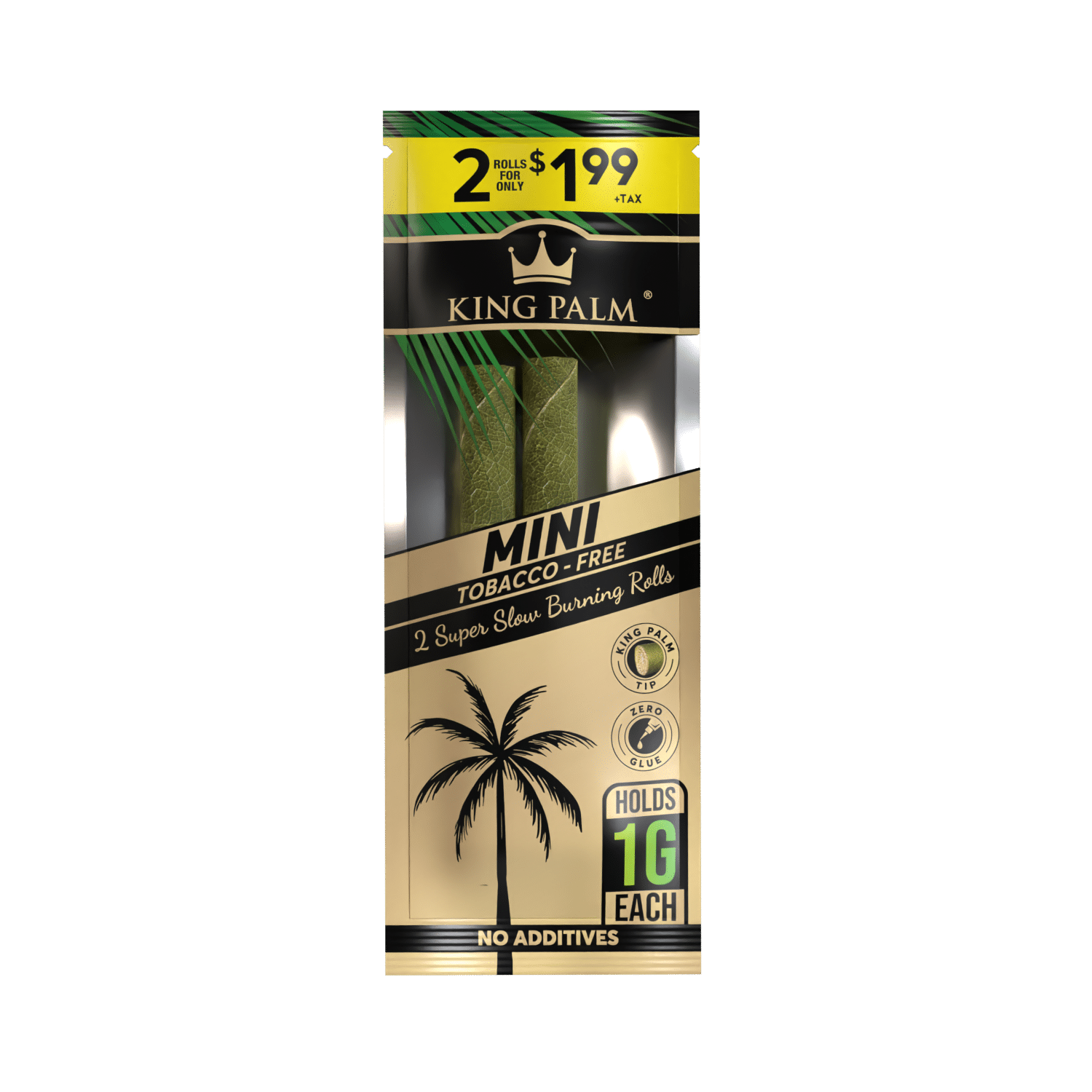 King Palm 原葉預捲 預捲紙管 2入 迷你捲 King Palm Mini Pre-rolled Cones 2pk