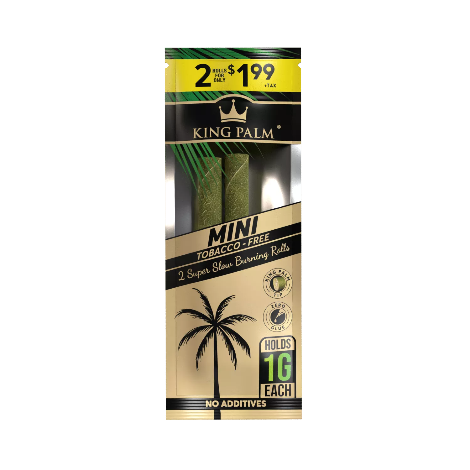 King Palm 原葉預捲 預捲紙管 2入 迷你捲 King Palm Mini Pre-rolled Cones 2pk