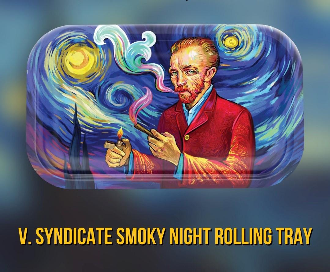 V Syndicate 手捲盤 煙霧之夜 &quot;Smoky Night&quot; Metal Rolling Tray