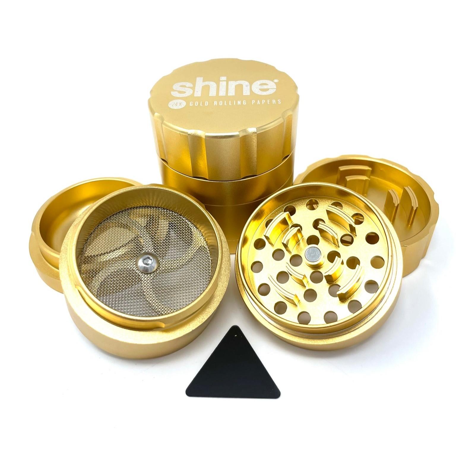 Shine 研磨器 金黃色 Gold 4-Piece Grinder