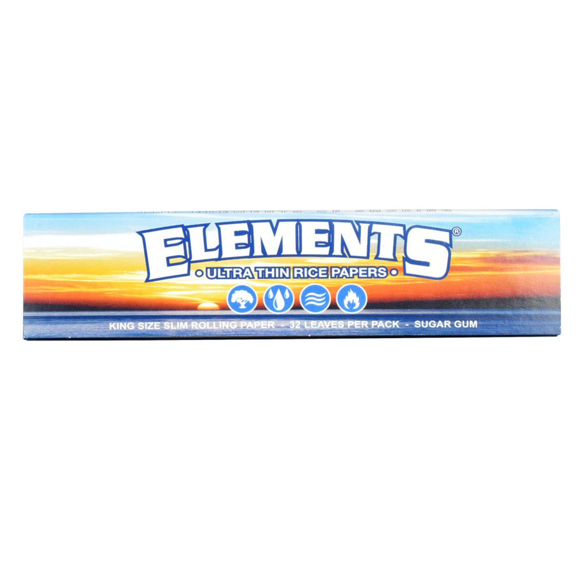 Elements 純米紙 手捲紙 長版 King Size Slim Rolling Papers