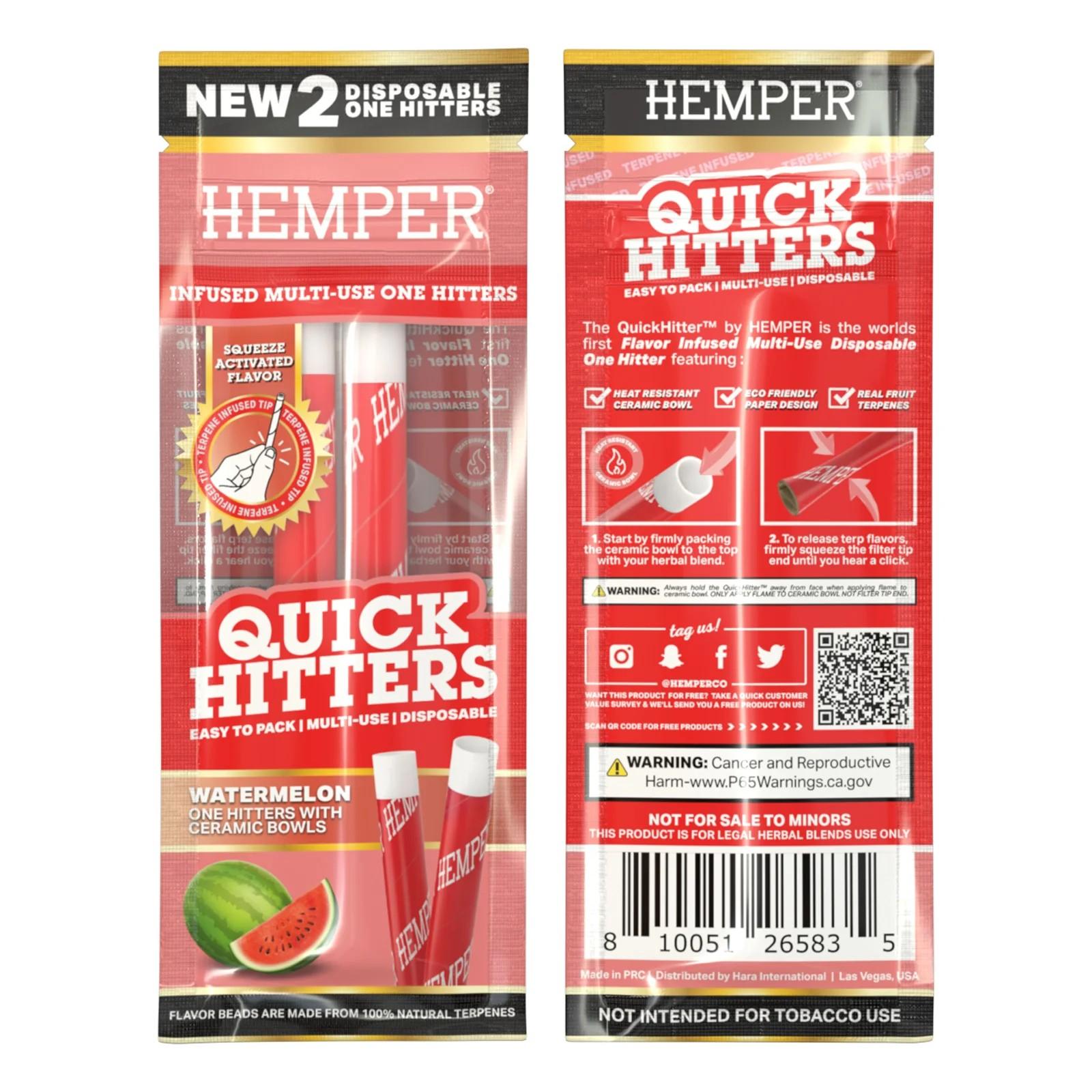 HEMPER 一次性 萜烯煙斗 Quick Hitters Disposable One Hitter