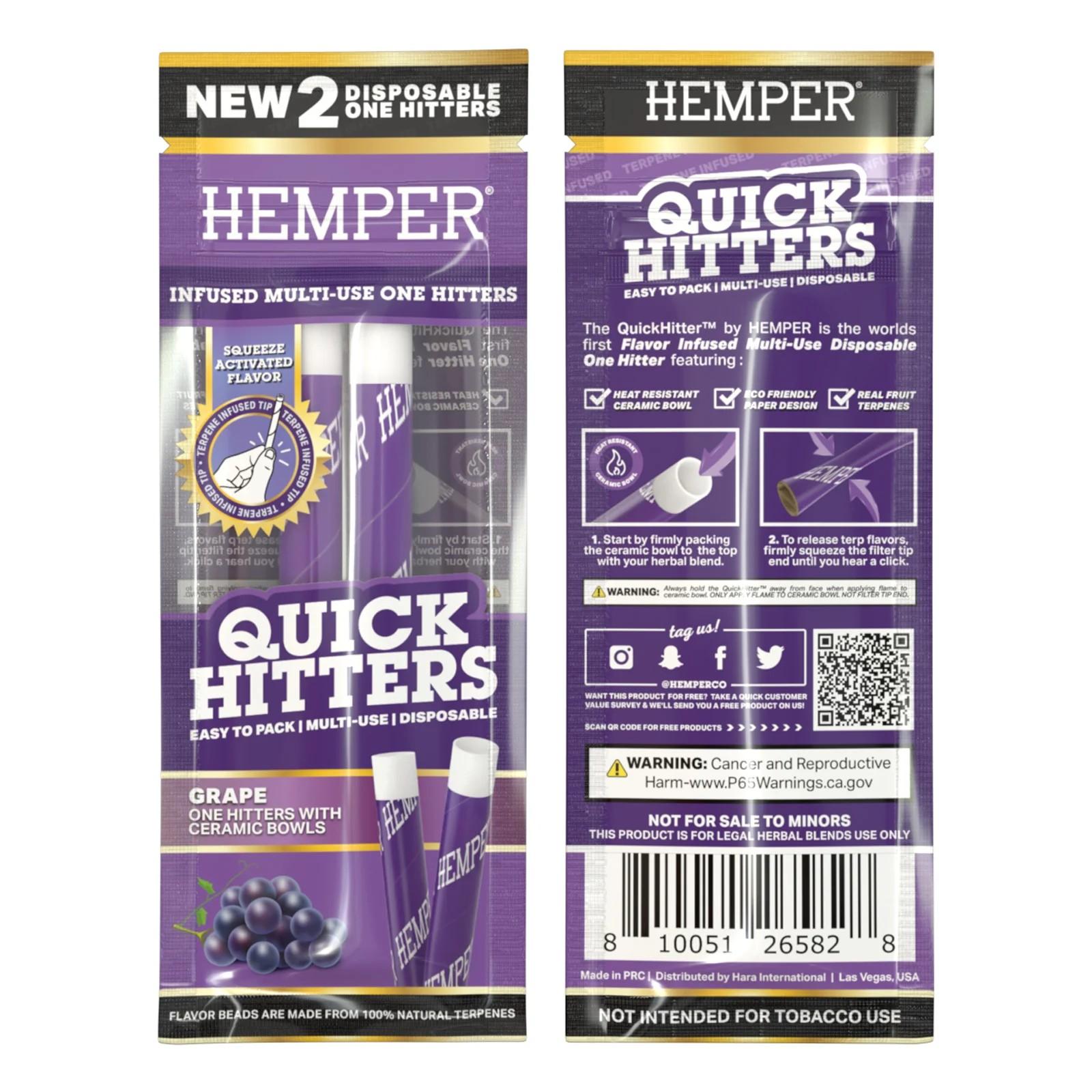 HEMPER 一次性 萜烯煙斗 Quick Hitters Disposable One Hitter