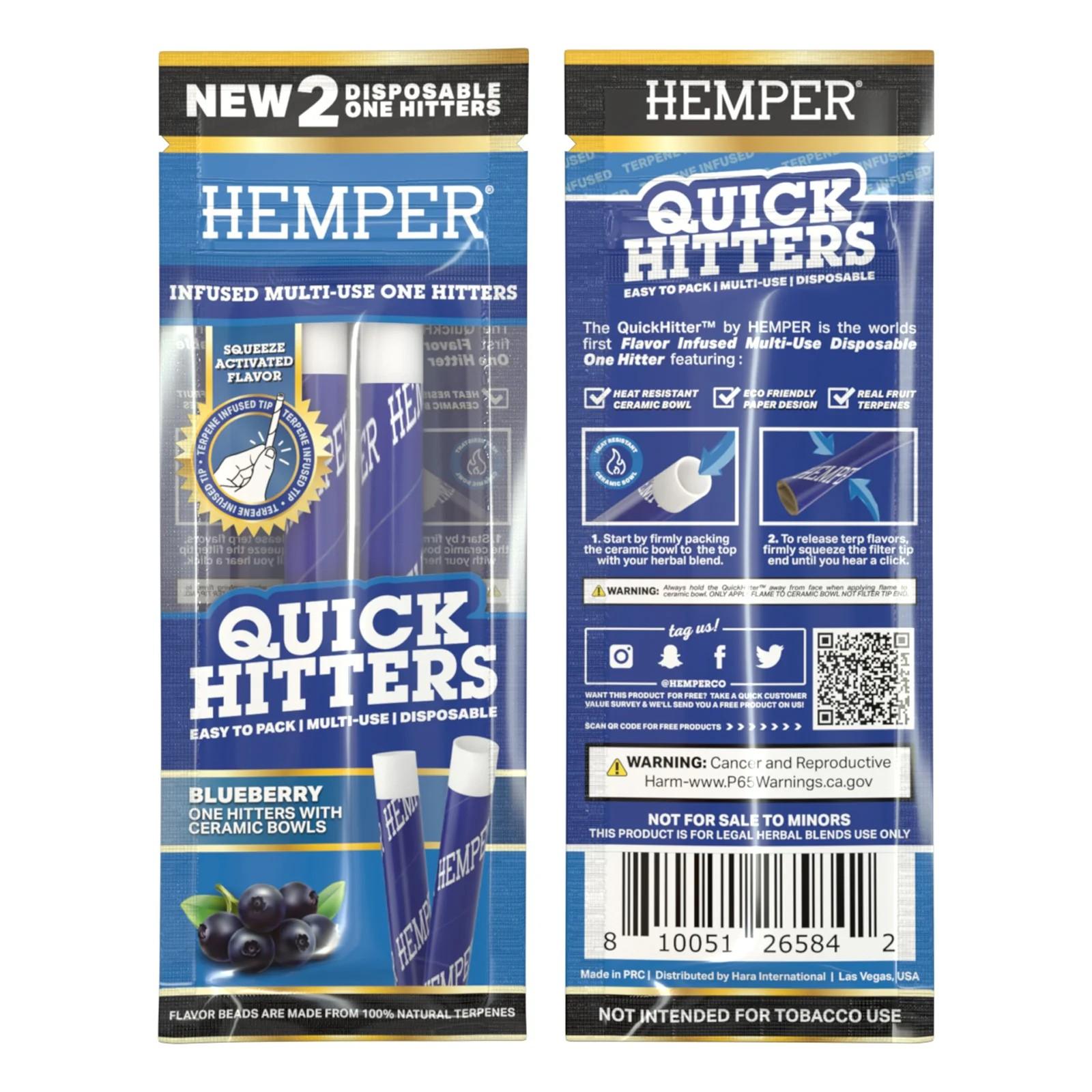 HEMPER 一次性 萜烯煙斗 Quick Hitters Disposable One Hitter