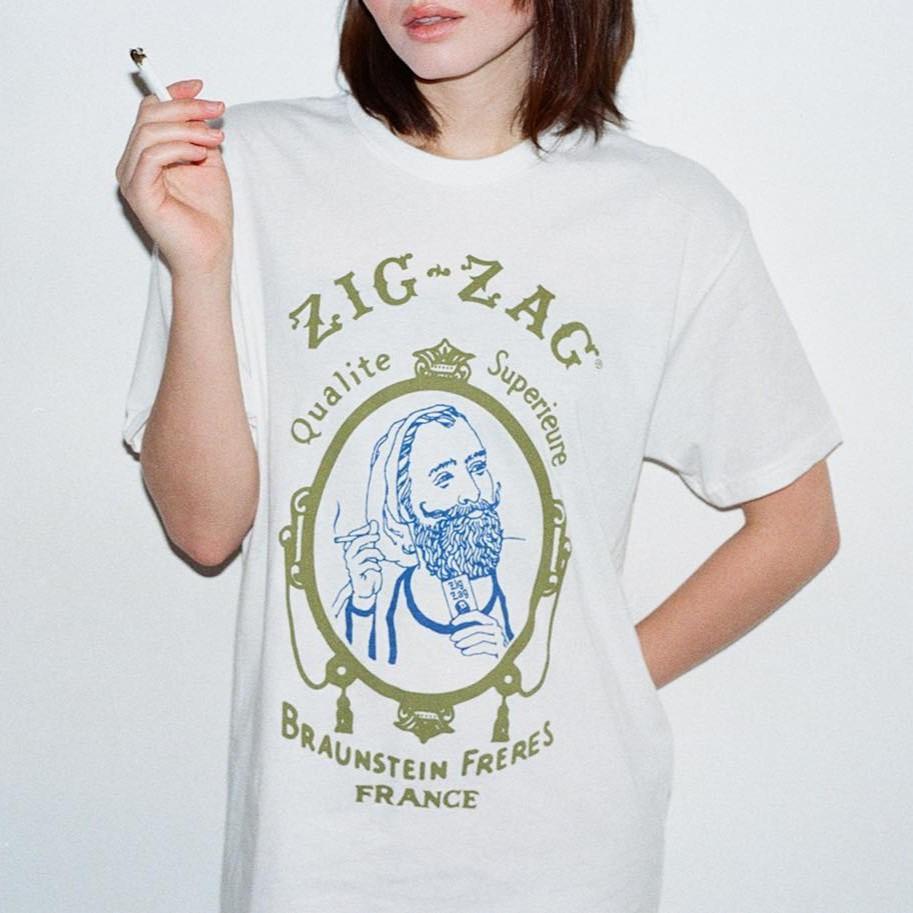 ZIG-ZAG T恤 白色 Classic T-Shirt White