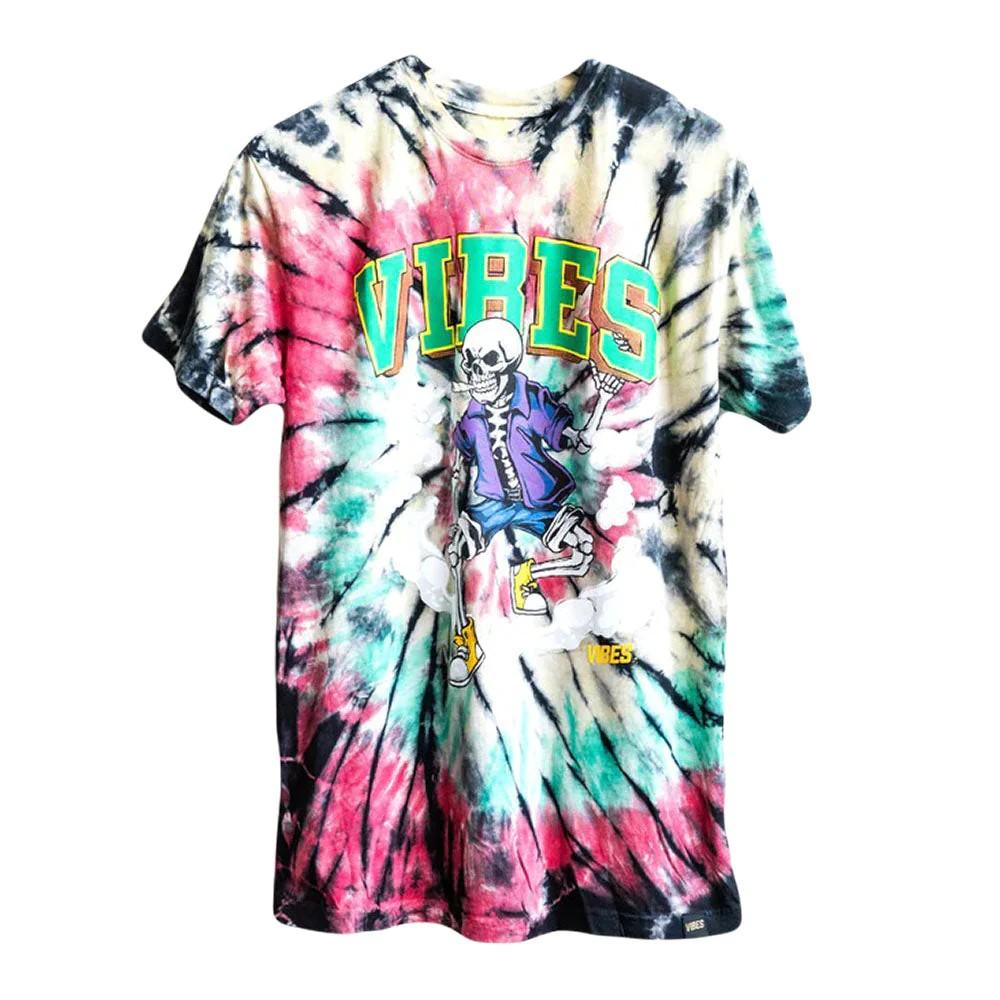 VIBES T恤 紮染 Skull &amp; Cones Tie-Dye T-Shirt