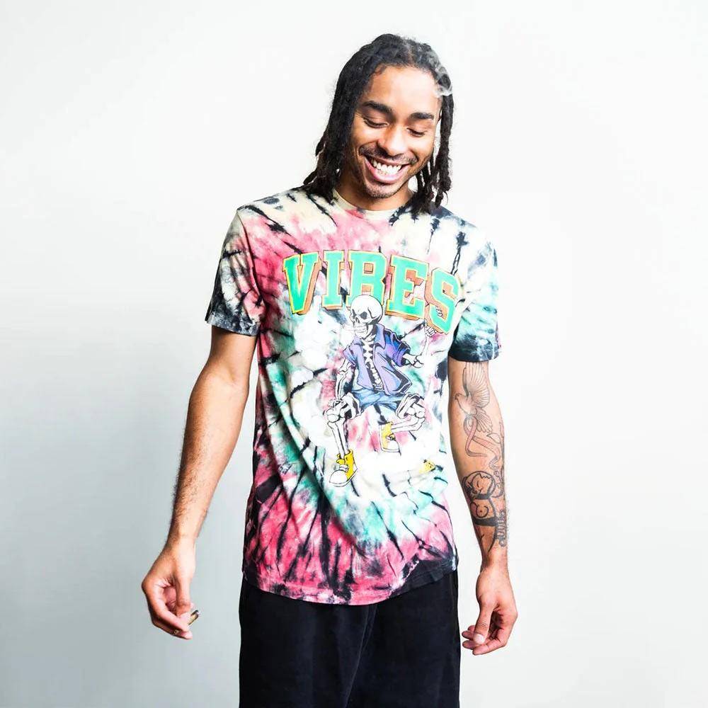 VIBES T恤 紮染 Skull &amp; Cones Tie-Dye T-Shirt