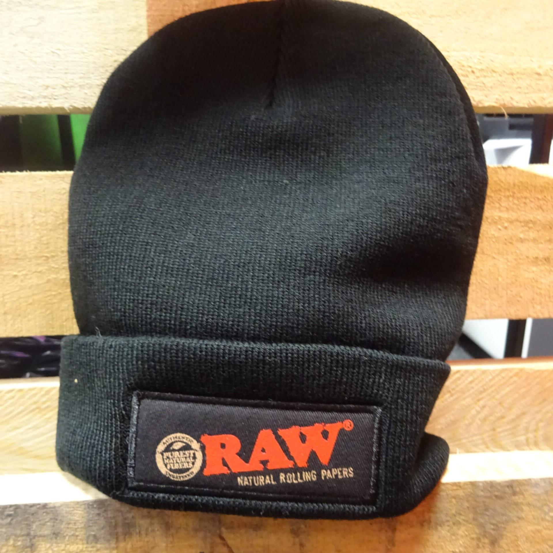 Raw 毛帽 Beanie Hat - Black