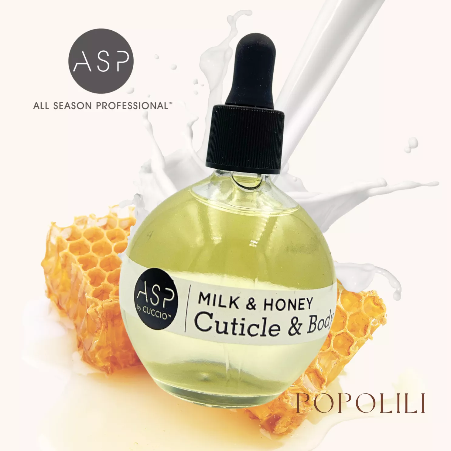 ASP  四季牛奶蜂蜜身體＆指緣油 滴瓶裝