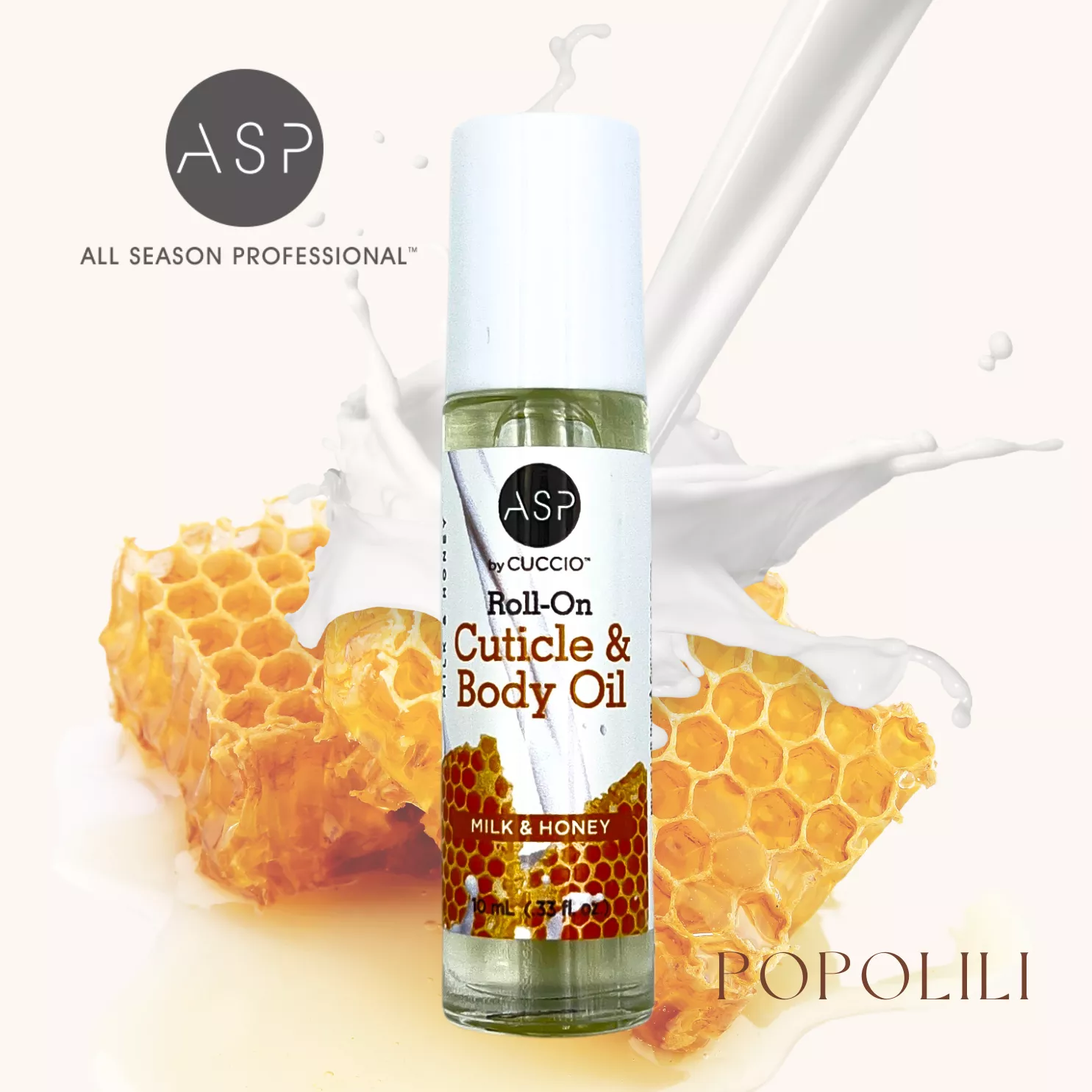 ASP四季牛奶蜂蜜身體＆指緣油 滾珠瓶