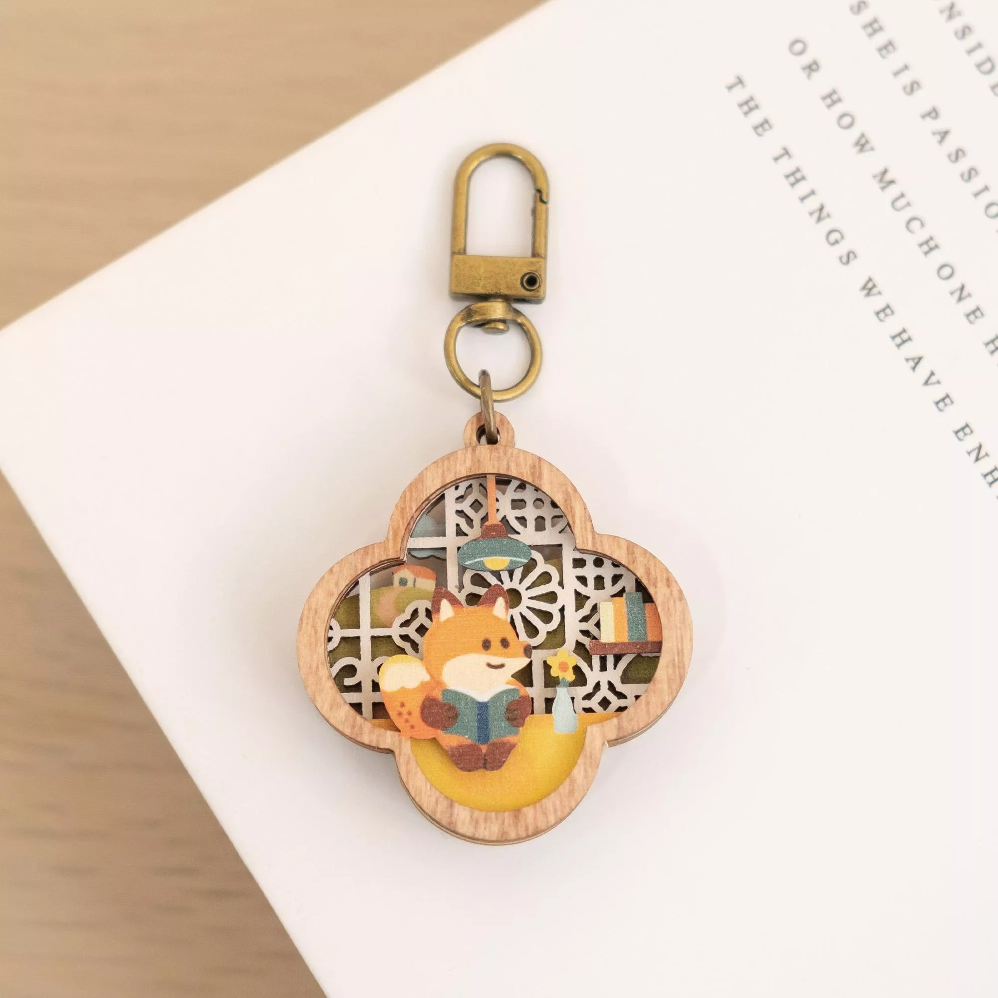 微風景鑰匙圈 / 復古花窗