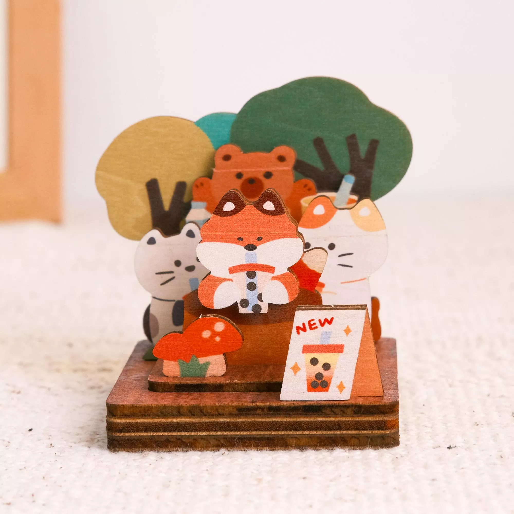 拼風景印章收納組 / 珍珠奶茶