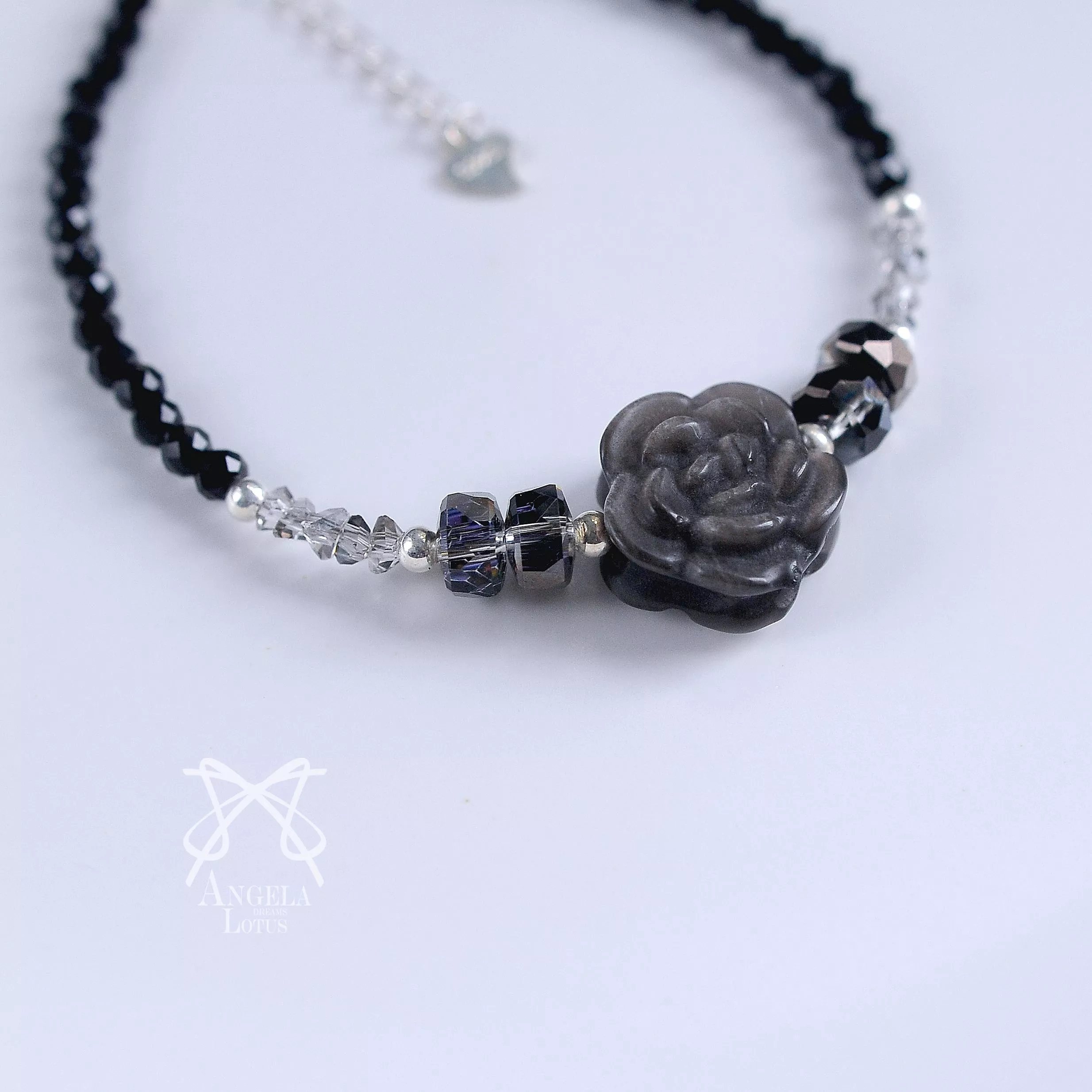 冷雅黑玫_扣式手鏈｜ALd輕手作