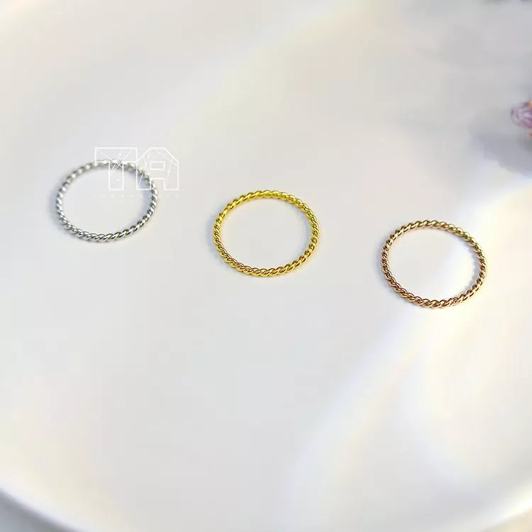 麻花不鏽鋼戒指