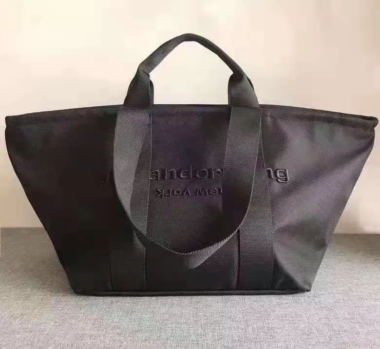 2021新款aw王包單肩手提水餃包wang尼龍刺繡大容量包包女簡約潮流