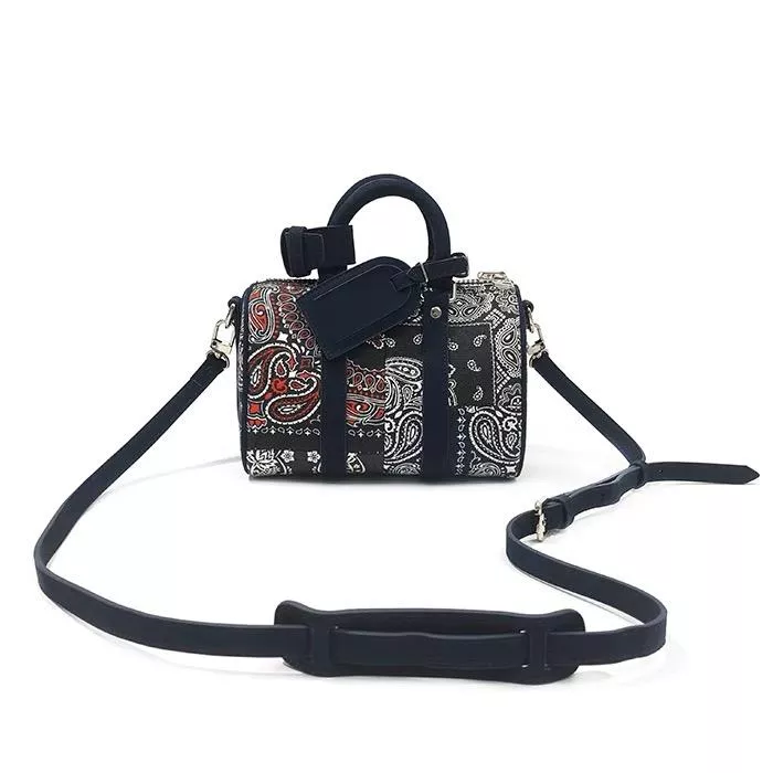 Revived Readymade風格腰果花Mini 單肩斜挎水桶包