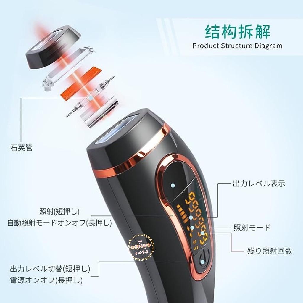 Nagaros 光脫毛器 IPL脈衝技術 5級等級 家用脫毛器